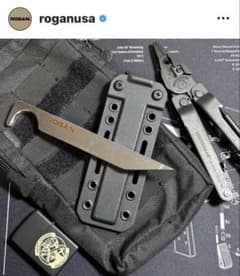 ROGAN 新商品 タクティカルツールブラック シース付き - メルカリ
