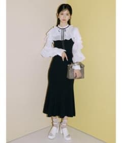 リリーブラウン　ラッフルスリーブボレロコンビワンピースのサムネイル