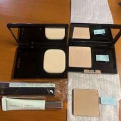 マキアージュケースのみと薄型フェイスパウダーケースとレフィル10と30 下地２本のサムネイル