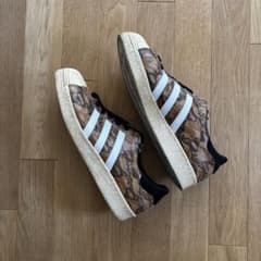 adidas SUPERSTR 80s スニーカー ブラウン/ブラックのサムネイル