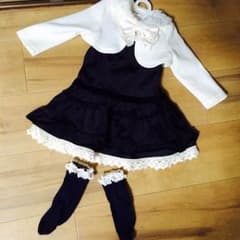 専用★) コーデ売り ベロアワンピ ベビー80cmのサムネイル