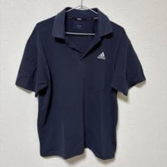 adidas ポロシャツ　ネイビーのサムネイル