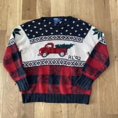 希少ラルフローレン ハンドニット M RL92 ralphlauren - メルカリ