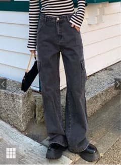 ワイドデニムカーゴパンツ(cu447のサムネイル