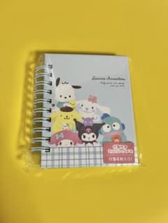 산리오 캐릭터즈 스티커 메모장 미니 링 메모장