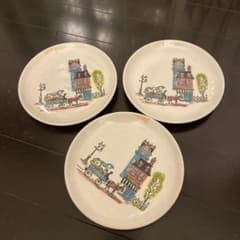 メトロックス ポピートレイル1950年代 アメリカ皿3枚セット