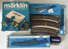 メルクリン HO 6620トランス + 引込線付きKトラックオーバルセット メルクリン HO 大容量トランス 6620 + 5140 待避線付エンドレス軌道