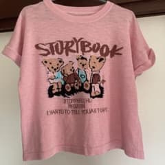 STORYBOOK クマ柄 半袖 ニット ピンクのサムネイル