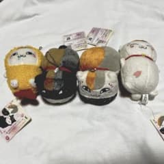 나츠메 친구장 볼 체인 첨부 인형 장난감 여러 냥코 선생님 · 봄 전종 4 종 세트