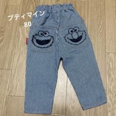 プティマイン ストライプデニム セサミストリートのサムネイル
