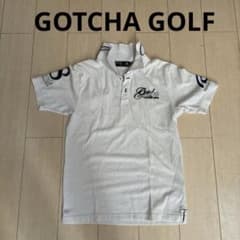 GOTCHA GOLF ポロシャツ ホワイト ドット柄 メンズ Mのサムネイル