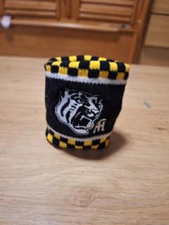 虎刺繍 ニットリストバンド チェック柄のサムネイル