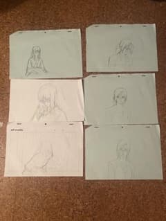 ufotable 劇場版　空の境界　伽藍の洞　蒼崎橙子　ラフ画　原画 6枚セット ufotable 劇場版 空の境界 伽藍の洞 蒼崎橙子 ラフ画 原画 6枚セット
