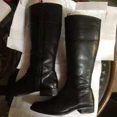 BARCLAY ロングブーツ 黒 24.5cmのサムネイル