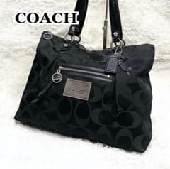 極美品 coach poppy tote black y2k archive - メルカリ