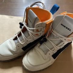 DIESEL FTW-RR スニーカー ホワイト/オレンジ26.5cm - メルカリ
