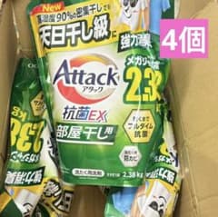 Thumbnail of Attack 抗菌EX 部屋干し用 つめかえ用 2.38kg 4個セット