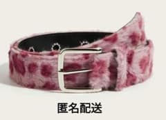 Y2K leopard fur long belt AFB レオパード ベルト - メルカリ