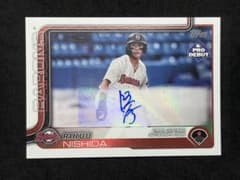 니시다 리쿠 부 2025 Topps Pro Debut 친필 사인