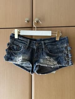 き*ん様 d.i.a. サイド3連リング ラメ デニム ショートパンツ Y2K 