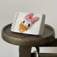 ヴィンテージ フランス フェーブ 陶器 ディズニー デイジー メモ 201