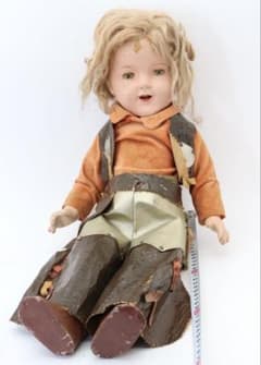 ビンテージ ・コンポジション・シャーリー・テンプル.ウエスタンスタイル約60cm ビンテージ ・コンポジション・シャーリー・テンプル.ウエスタン