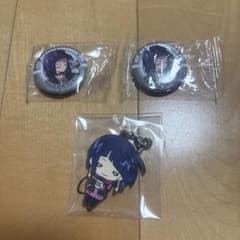 ヒロアカ 耳郎響香 ラバーキーホルダー ラバーマスコット 缶バッジ×2