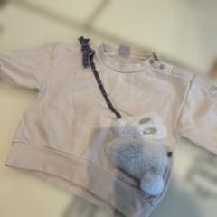 petit main ウサギモチーフ トレーナー 80