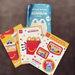 マクドナルド オリジナル パペットスンスン シール3枚のサムネイル