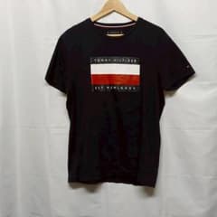 トミーヒルフィガー Tシャツ 半袖 紺 ネイビー コットン L L2922