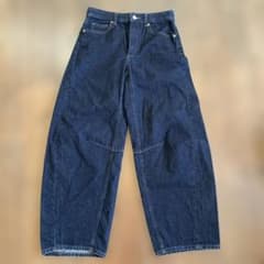 GU バレルレッグジーンズM インディゴブルー