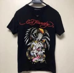 ed hardy Tシャツ☆ Sサイズ美品 ラインストーン Y2K スパンコール