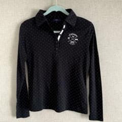 値下げ中！【新品未使用】Callaway ドット柄 長袖ポロシャツ レディース