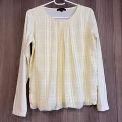 【お値下げ】m.f.editorial 長袖カットソー イエロー Mのサムネイル