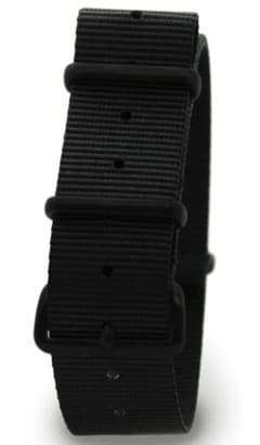 CWC NATOストラップ 20mm 新品未使用 ブラックxマットブラックPVD 