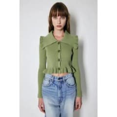 f*a様 最終値下げ中‼️moussy BIGカラーカーディガン IVORYのサムネイル