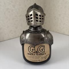 ニッカウヰスキーG&G 西洋 甲冑空ボトルとカバー 昭和レトロ