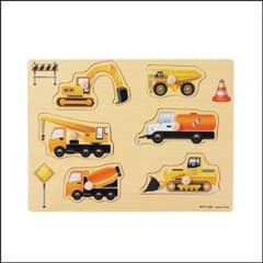 モンテッソーリ木製型はめパズル　乗り物②のサムネイル