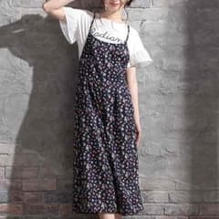ハニーズ♡花柄オールインワン♡コン♡Mのサムネイル