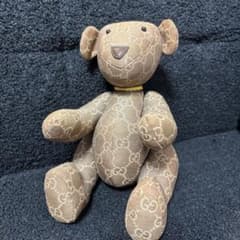 【良品】GUCCI グッチ　GGキャンバス テディベア くま ぬいぐるみ　❤︎ GUCCI】グッチGGキャンバス テディベア ぬいぐるみ ベアー - メルカリ