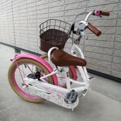 ねこ様専用 16インチ  子ども用自転車  折りたたみ式 キティちゃんのサムネイル