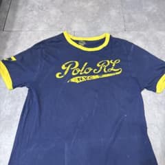 POLO RALPH LAUREN Tシャツ ネイビー イエロー XLのサムネイル