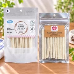 【未開封】 犬用 おやつ 2種セット 乳酸菌スティックL 牛皮ガム 国産 無添加のサムネイル