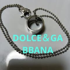 DOLCE & GABBANA チェーンネックレスシリアルナンバー74B正規品 DOLCE & GABBANA 13.5号リング付ネックレスシリアルナンバ87B - メルカリ