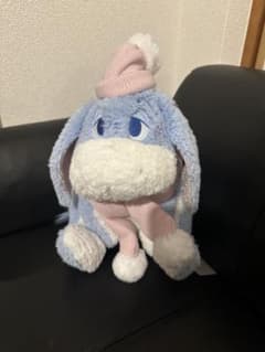 イーヨー ぬいぐるみ　ピンク×ブルー Winter イーヨー ぬいぐるみ ピンク×ブルー Winter - メルカリ