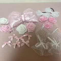 ピンク＆ホワイト 盛り髪セットのサムネイル