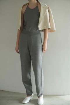 CLANE HALTER NECK KNIT ALL IN ONE GLAY 1のサムネイル