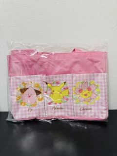 ポケモン　ピカチュウ　ピィ　チェリム　トートバッグ　ピンクのサムネイル