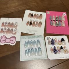 鮮やかネイルチップ 5点セットのサムネイル