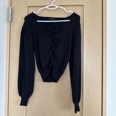 one way 黒 ニットセーター Mサイズのサムネイル